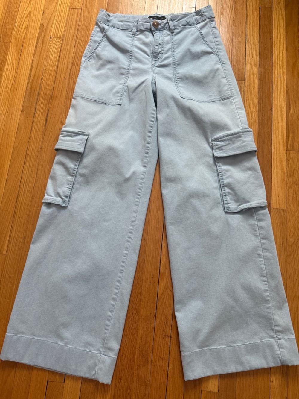 Sanctuary/Denim Women’s Light Blue Wide Leg Cargo Pants